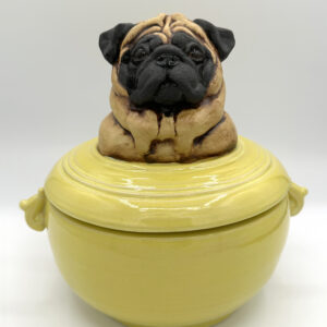 Pug Vessel, Tan & Yellow