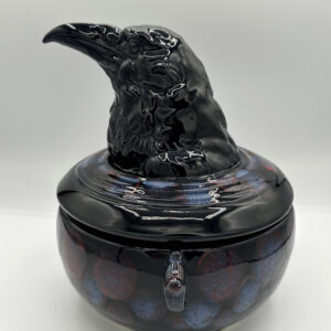 Raven Vessel, Obsidian & Scarlet Red